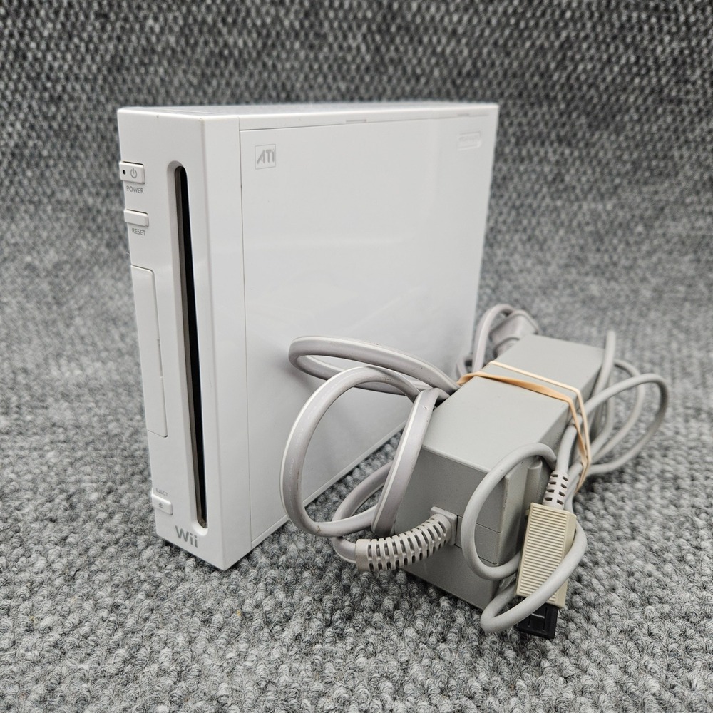 Nintendo Wii RVL-001 White Console GameCube Compatible System (Tested Works)